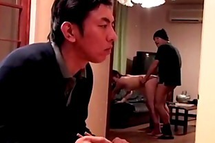 Japanese wife forced to fuck in front of her blind husband - Full Movie :
