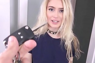 Cute Blonde Step Sister Anastasia Knight Fucked By Step Brother For His Keys POV poster