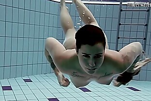 Chubby cutie underwater naked 4 min poster
