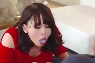 Step Mother Doing Best blowjob with cum in mouth poster
